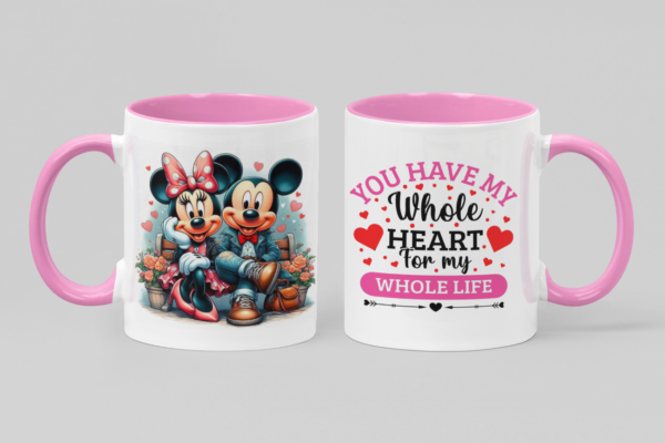 Tazas de Ceramica 11 OZ, alta calidad Grado AAA con motivos del Día de San Valentín, Diseños Únicos y elegantes para Enamorar.