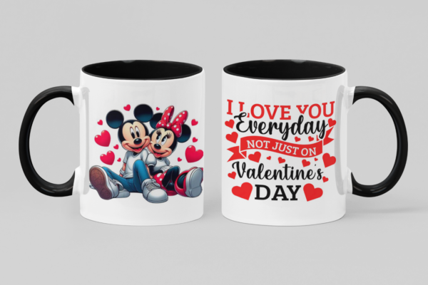 28 Tazas de Ceramica 11 OZ, alta calidad Grado AAA con motivos del Día de San Valentín, Diseños Únicos y elegantes para Enamorar.
