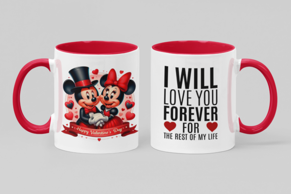 Tazas de Ceramica 11 OZ, alta calidad Grado AAA con motivos del Día de San Valentín, Diseños Únicos y elegantes para Enamorar.