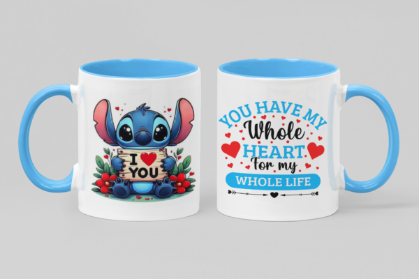 Tazas de Ceramica 11 OZ, alta calidad Grado AAA con motivos del Día de San Valentín, Diseños Únicos y elegantes para Enamorar.
