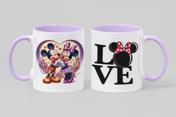 5 Tazas de Ceramica 11 OZ, alta calidad Grado AAA con motivos del Día de San Valentín, Diseños Únicos y elegantes para Enamorar.