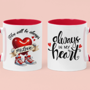 9 Tazas de Ceramica 11 OZ, alta calidad Grado AAA con motivos del Día de San Valentín, Diseños Únicos y elegantes para Enamorar.