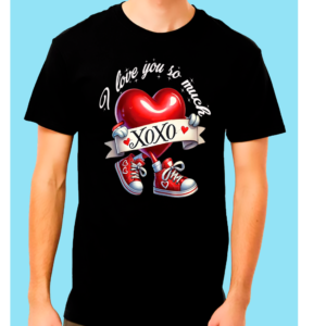 Este Día de San Valentín, luce increíble con nuestras playeras de algodón 100% con exclusivos y elegantes estampados que enamoran.