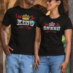 Este Día de San Valentín, luce increíble con nuestras juegos de playeras para Él y Ella con exclusivos y elegantes estampados que pueden ir en la espalda o pecho.