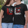 Este Día de San Valentín, luce increíble con nuestras juegos de playeras para Él y Ella con exclusivos y elegantes estampados que pueden ir en la espalda o pecho.