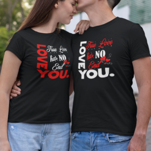 Este Día de San Valentín, luce increíble con nuestras juegos de playeras para Él y Ella con exclusivos y elegantes estampados que pueden ir en la espalda o pecho.