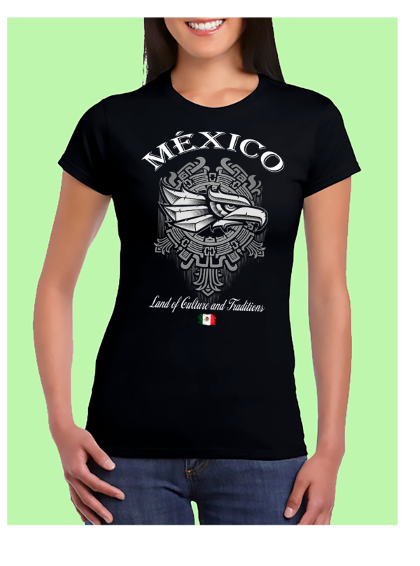 Captura 2 VERDE 2 Playera Dama 100% Algodón de Alta Calidad, Cuello "V" y Redondo con impresionante estampado.