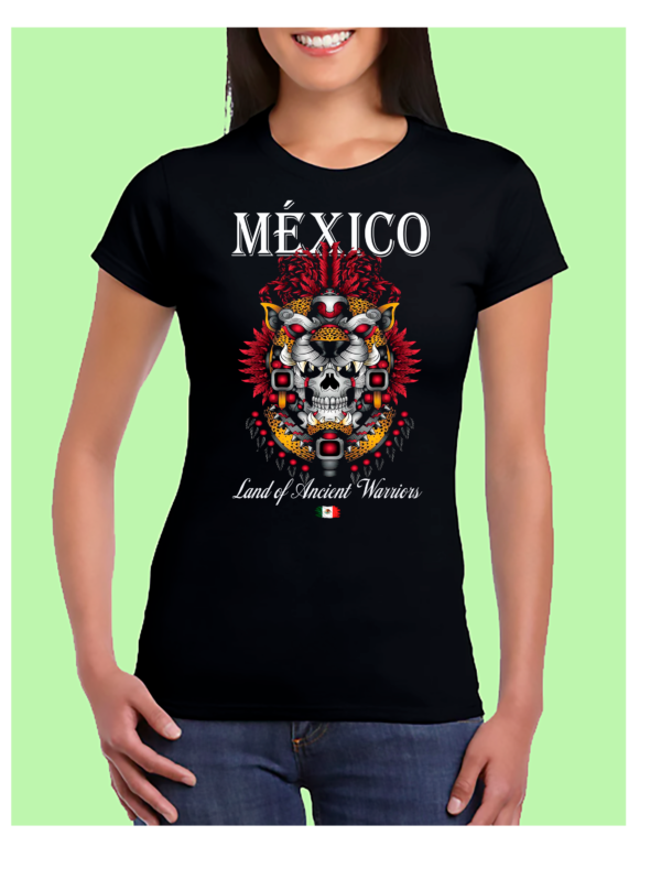 Captura 2 VERDE 3 Playera Dama 100% Algodón de Alta Calidad, Cuello "V" y Redondo con impresionante estampado.