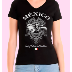 Playera Dama 100% Algodón de Alta Calidad, Cuello "V" y Redondo con impresionante estampado.