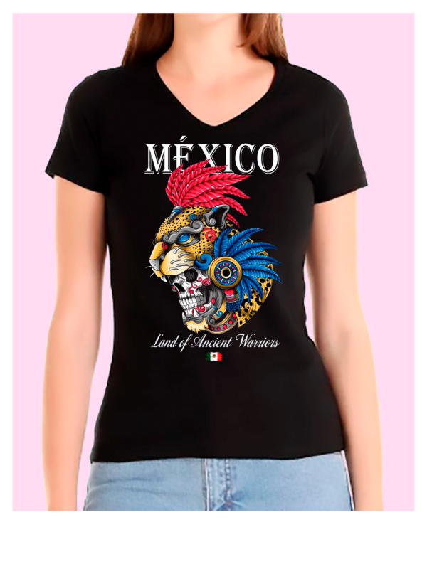 Playera Dama 100% Algodón de Alta Calidad, Cuello "V" y Redondo con impresionante estampado.