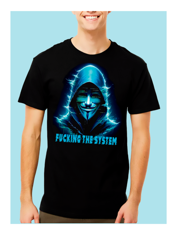 Playera Negra 100% Algodón de Alta Calidad e impresionante estampado.