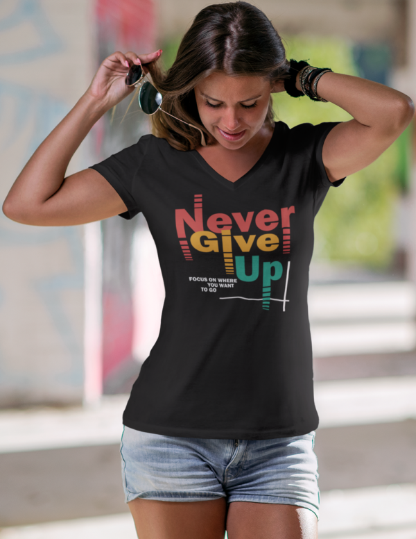 Playera Dama 100% Algodón de Alta Calidad, Cuello "V" y Redondo en diferentes colores e impresionante estampado.