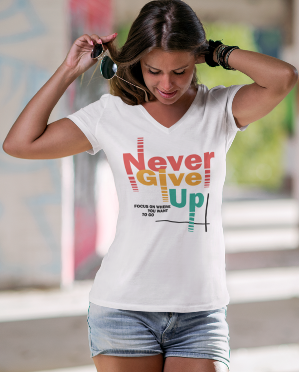 Playera Dama 100% Algodón de Alta Calidad, Cuello "V" y Redondo en diferentes colores e impresionante estampado.