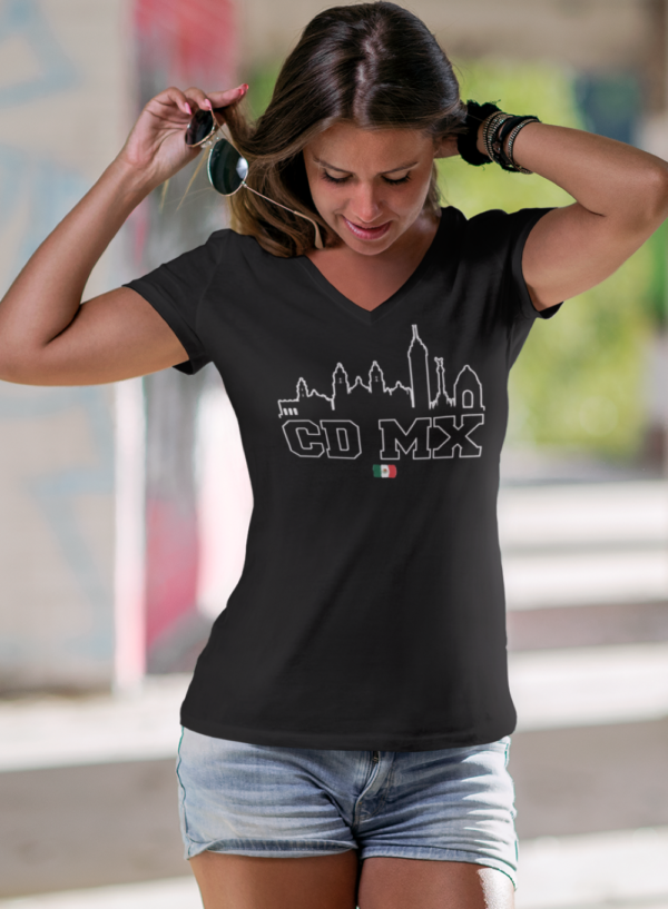 mockup-featuring-a-woman-wearing-a-customizable-v-neck-t-shirt-3688-el1 (16) Playera Dama 100% Algodón de Alta Calidad, Cuello "V" y Redondo en diferentes colores e impresionante estampado.