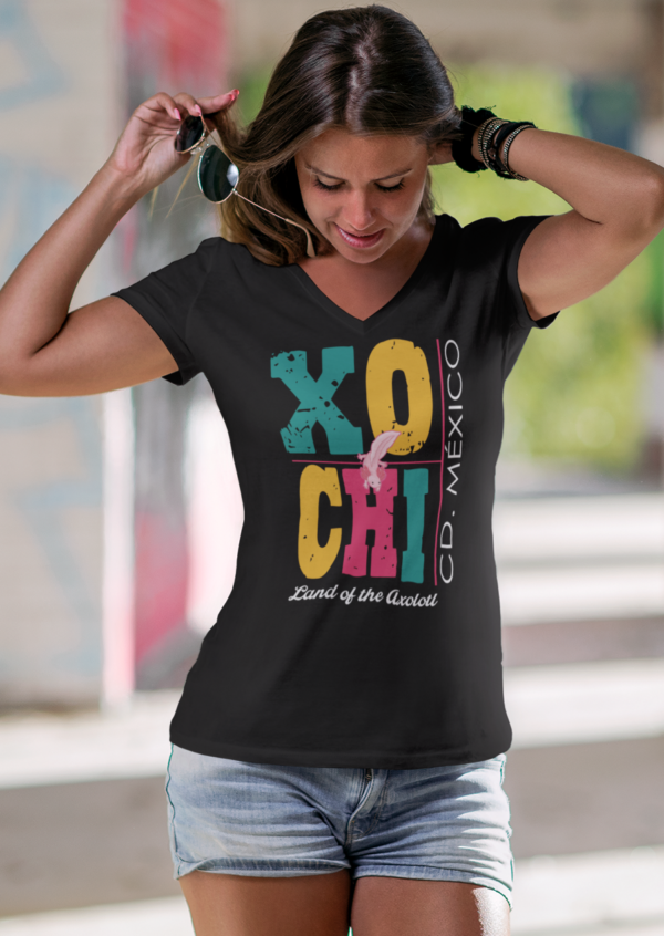 Playera Dama 100% Algodón de Alta Calidad, Cuello "V" y Redondo en diferentes colores e impresionante estampado.