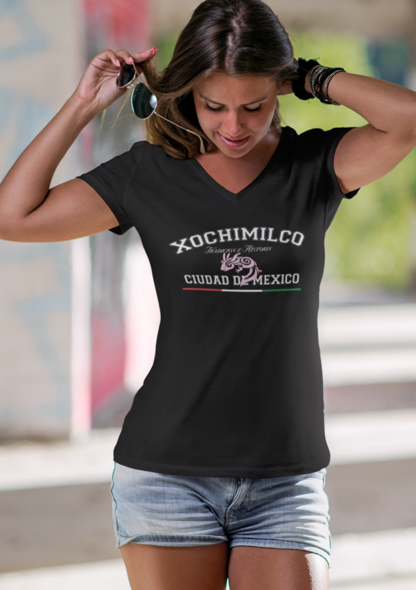 Playera Dama 100% Algodón de Alta Calidad, Cuello "V" y Redondo en diferentes colores e impresionante estampado.