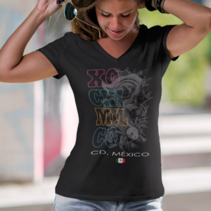 Playera Dama 100% Algodón de Alta Calidad, Cuello "V" y Redondo en diferentes colores e impresionante estampado.