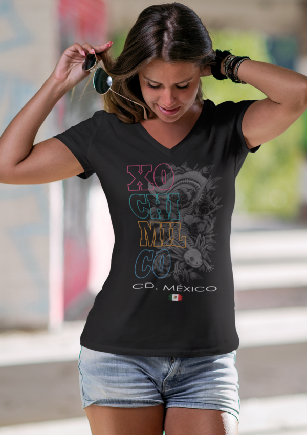mockup-featuring-a-woman-wearing-a-customizable-v-neck-t-shirt-3688-el1 (35) Playera Dama 100% Algodón de Alta Calidad, Cuello "V" y Redondo en diferentes colores e impresionante estampado.