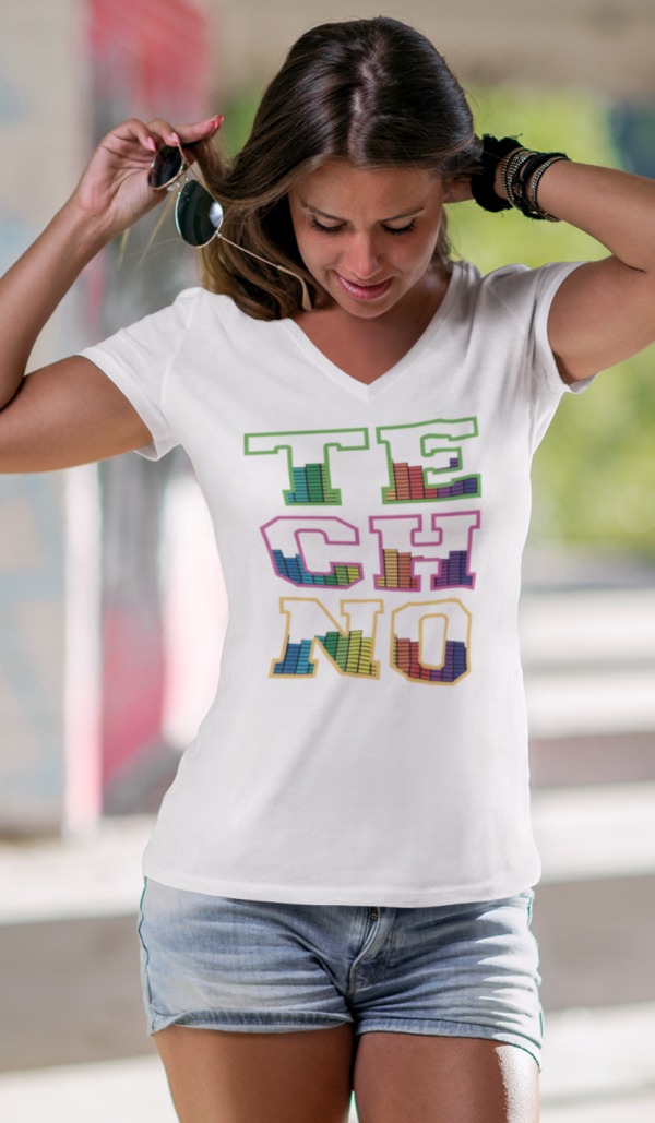 Playera Dama 100% Algodón de Alta Calidad, Cuello "V" y Redondo en diferentes colores e impresionante estampado.