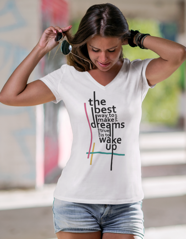 mockup-featuring-a-woman-wearing-a-customizable-v-neck-t-shirt-3688-el1 (5) Playera Dama 100% Algodón de Alta Calidad, Cuello "V" y Redondo en diferentes colores e impresionante estampado.