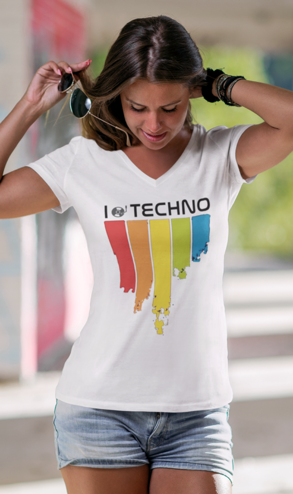 Playera Dama 100% Algodón de Alta Calidad, Cuello "V" y Redondo en diferentes colores e impresionante estampado.