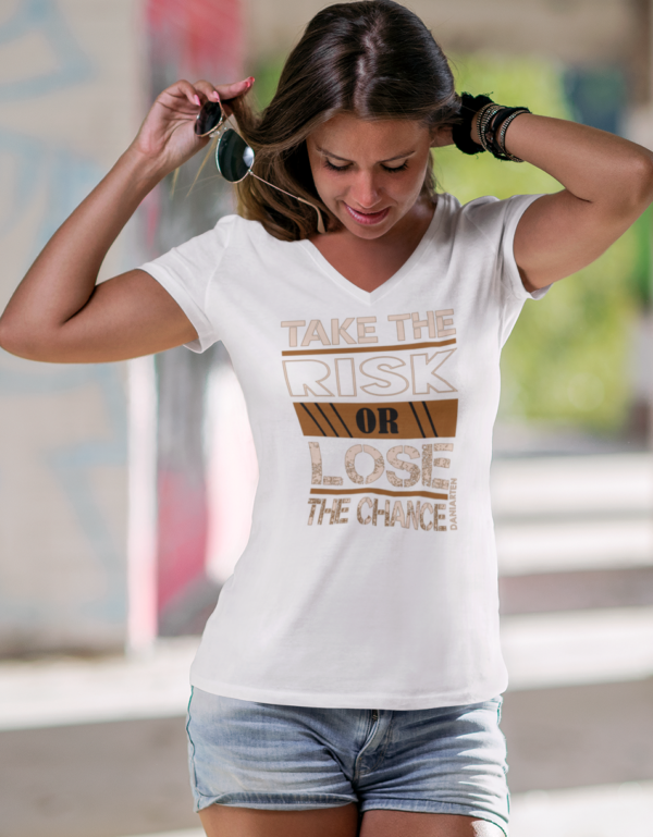 Playera Dama 100% Algodón de Alta Calidad, Cuello "V" y Redondo en diferentes colores e impresionante estampado.