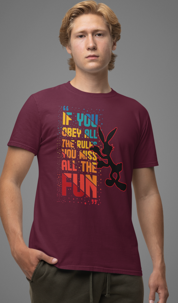 Playera 100% Algodón de Alta Calidad en Modernos Colores con Impresionante Estampado.