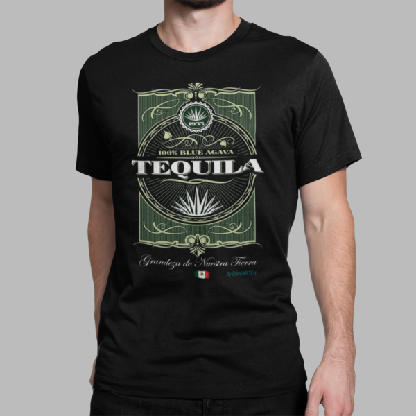 Playera Negra 100% Algodón Peinado de Alta Calidad e impresionante estampado.