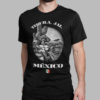 Playera Negra 100% Algodón Peinado de Alta Calidad e impresionante estampado.