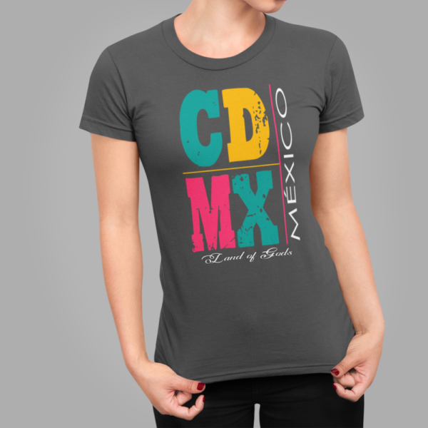 Playera Dama 100% Algodón de Alta Calidad, Cuello "V" y Redondo en diferentes colores e impresionante estampado.