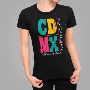 Playera Dama 100% Algodón de Alta Calidad, Cuello "V" y Redondo en diferentes colores e impresionante estampado.