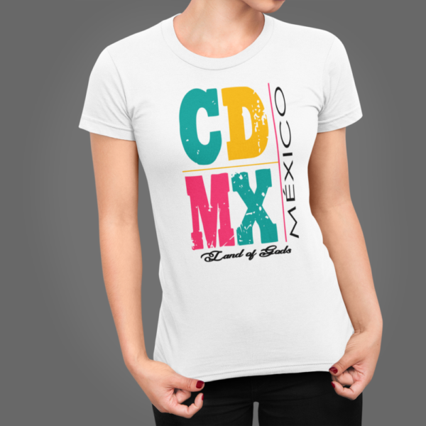 Playera Dama 100% Algodón de Alta Calidad, Cuello "V" y Redondo en diferentes colores e impresionante estampado.