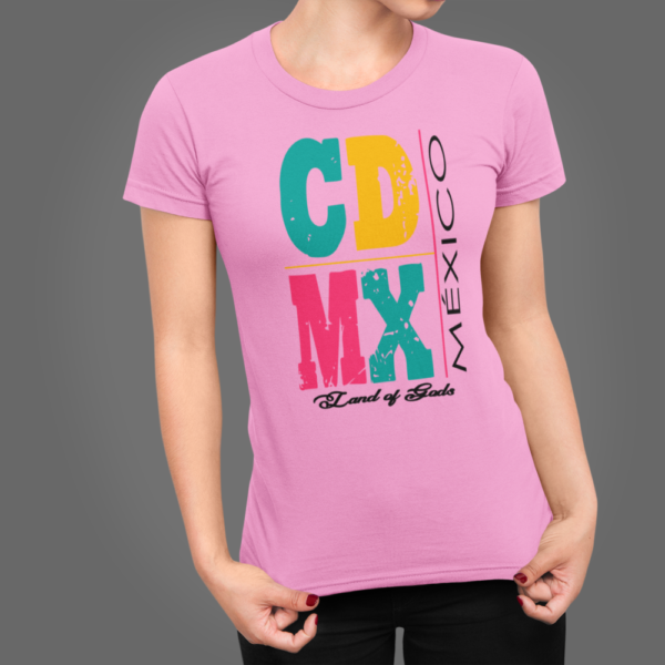 Playera Dama 100% Algodón de Alta Calidad, Cuello "V" y Redondo en diferentes colores e impresionante estampado.