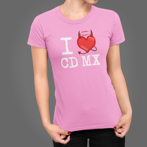 Playera Dama 100% Algodón de Alta Calidad, Cuello "V" y Redondo en diferentes colores e impresionante estampado.