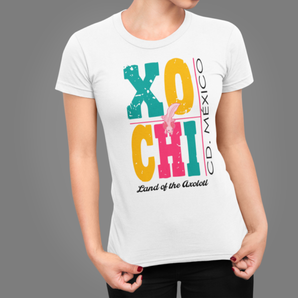 Playera Dama 100% Algodón de Alta Calidad, Cuello "V" y Redondo en diferentes colores e impresionante estampado.