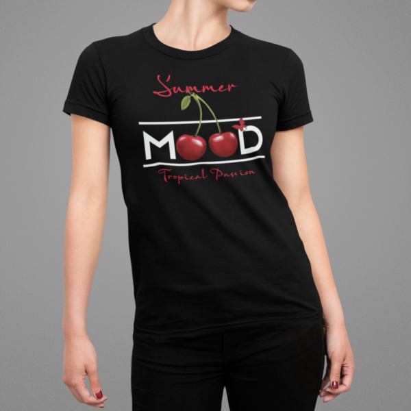 Playera Dama 100% Algodón de Alta Calidad, Cuello Redondo y Cuello "V", en colores Blanco y Negro con impresionante estampado.