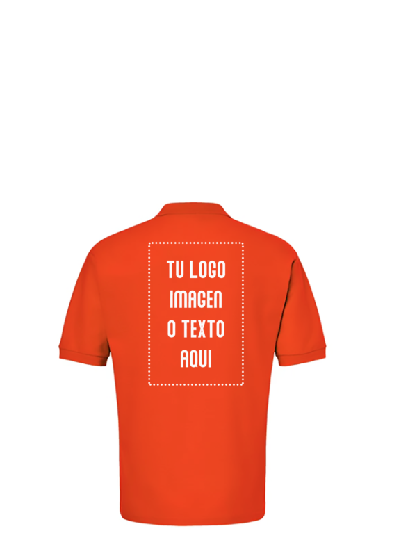 Playera Hombre Mod. 7002, tipo POLO, 100% Algodón, Tallas ADULTO, con impresión frontal ó trasera con logo frontal.