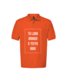 Playera Hombre Mod. 7002, tipo POLO, 100% Algodón, Tallas ADULTO, con impresión frontal ó trasera con logo frontal.