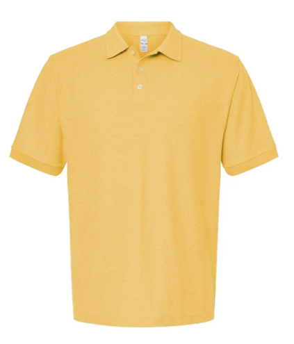 AMARILLO ORO Playera Hombre Mod. 7006, tipo POLO, 50% Poliester-50% Algodón,Tallas ADULTO, con impresión frontal ó trasera con logo frontal.