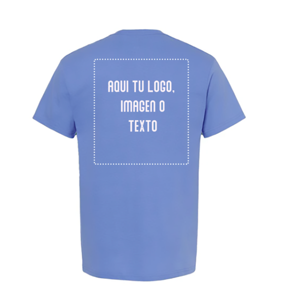 Playera Mod. 4800, UNISEX, 100% Algodón, Tallas ADULTO, con impresión frontal ó trasero (con logo frontal).