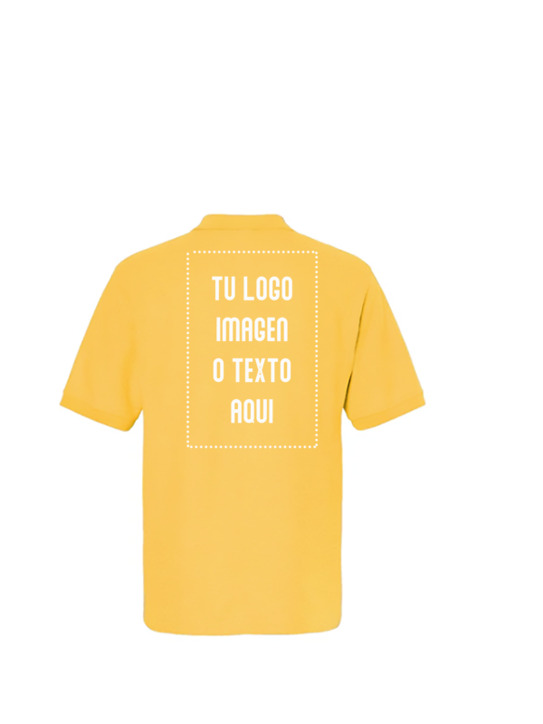 BACK Playera Hombre Mod. 7006, tipo POLO, 50% Poliester-50% Algodón,Tallas ADULTO, con impresión frontal ó trasera con logo frontal.