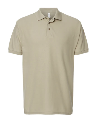 Playera Hombre Mod. 7002, tipo POLO, 100% Algodón, Tallas ADULTO, con impresión frontal ó trasera con logo frontal.