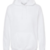 BLANCO Sudadera Cerrada, UNISEX, Tallas ADULTO, con impresión frontal ó trasera con logo frontal.