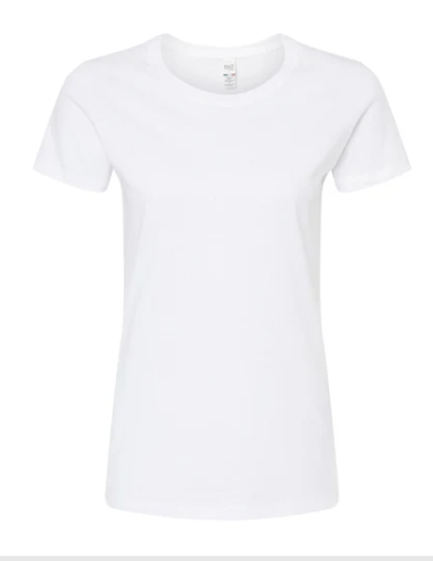 Playera Dama Mod. 4810, 100% Algodón, Tallas ADULTO, con impresión frontal ó trasera con logo frontal.