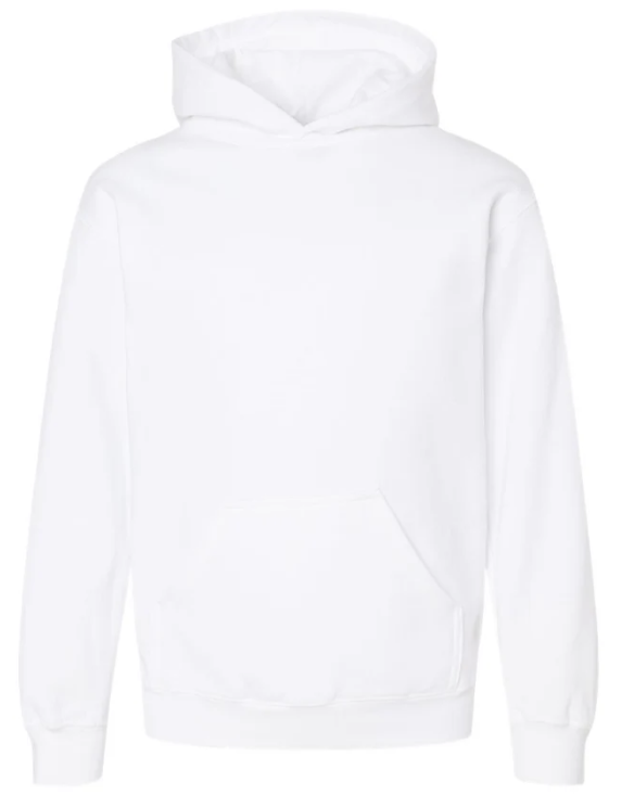 Sudadera Cerrada, UNISEX, Tallas Junior, con impresión frontal o Trasero con logo frontal.