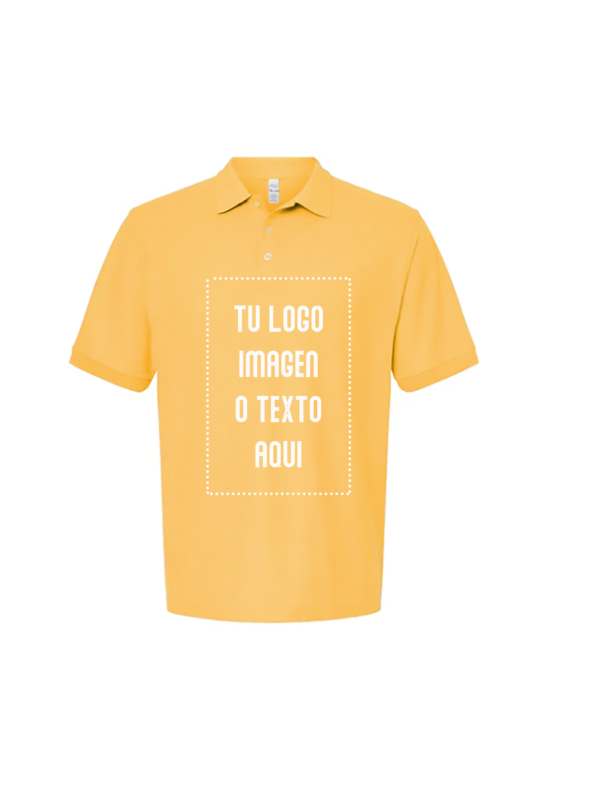 FRONTAL Playera Hombre Mod. 7006, tipo POLO, 50% Poliester-50% Algodón,Tallas ADULTO, con impresión frontal ó trasera con logo frontal.