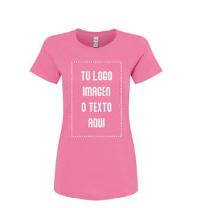 Playera Dama Mod. 4810, 100% Algodón, Tallas ADULTO, con impresión frontal ó trasera con logo frontal.