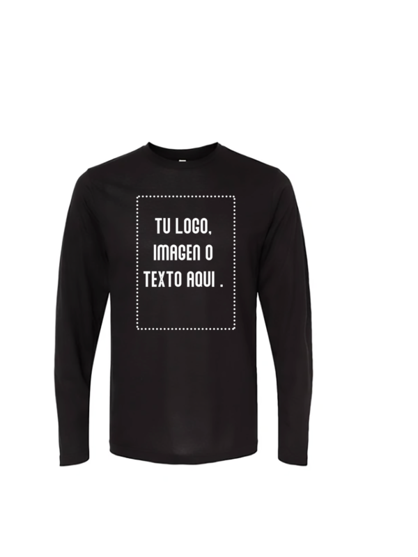 FRONTAL Playera Mod. 3520, Manga Larga, Ultra Ligera 65% Poliester y 35% Algodón, Tallas ADULTO, con impresión frontal o trasero (con logo frontal).