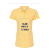 FRONTAL Playera Dama Mod. 7600, tipo POLO, Tallas ADULTO, con impresión frontal ó trasera con logo frontal.