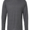GRIS CARBON JASPEADO Playera Mod. 3520, Manga Larga, Ultra Ligera 65% Poliester y 35% Algodón, Tallas ADULTO, con impresión frontal o trasero (con logo frontal).